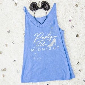 Set of 6 blue bachelorette tanks